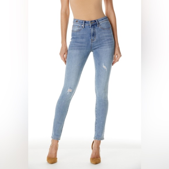 Denim - Assets Denim Light Blue Distressed Skinny Jean